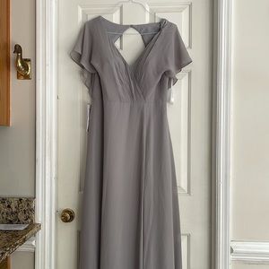 ✨AZAZIE Gray Bridesmaid Dress (NWT) ✨